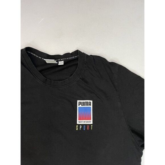 Puma Sport Graphic T-shirt Men XL Black Short Sleeve 598514 01 - Picture 4 of 6